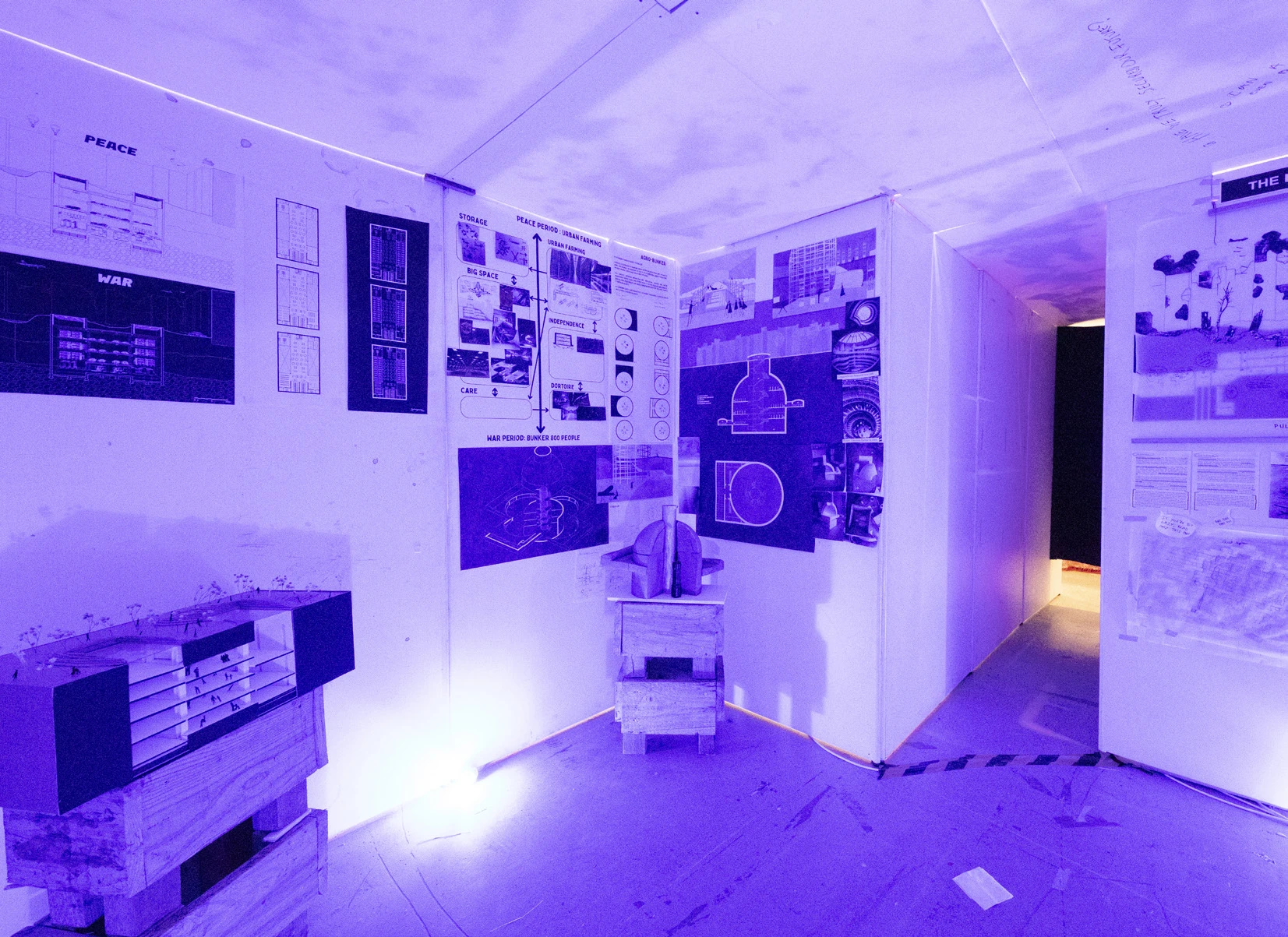 Studentische Installation - Innenansicht