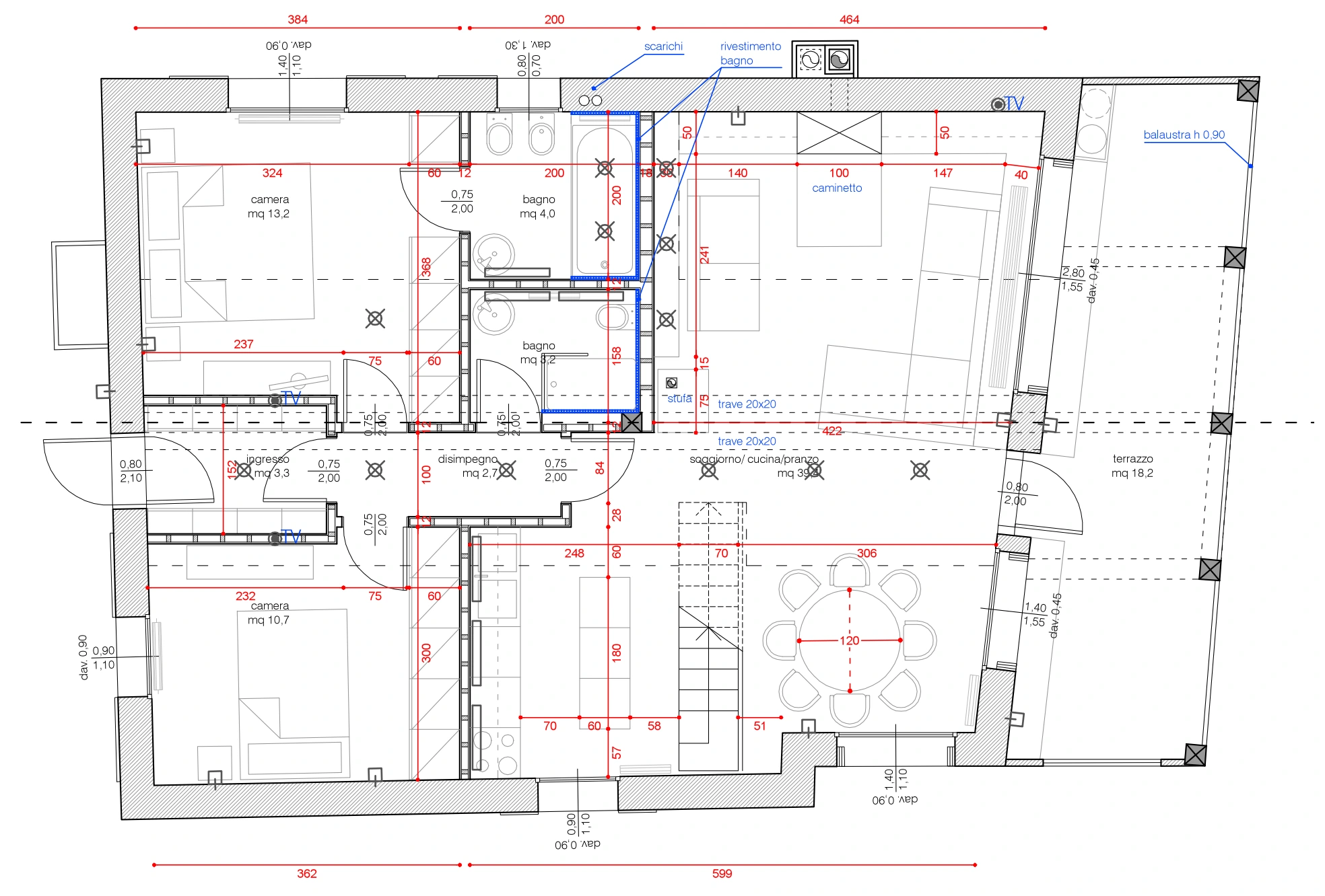 Floor plan - Reconfiguring the existing building