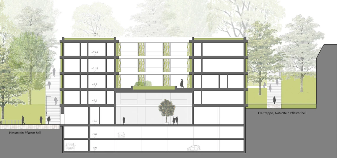 Section - Access and external spaces