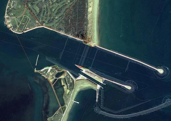 Aerial view - Lagoon infrastructure