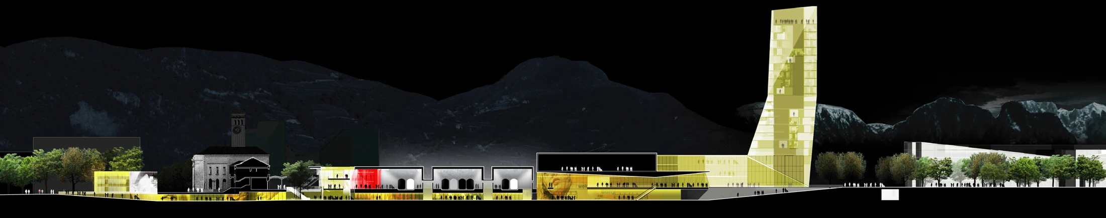 Section - Terrain and buildings